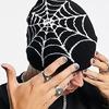 Spider Web Beanie Hat Y2K Beanie Knit Beanie Hat Spider Web Hat Y2k Baggy Slouchy Beanie Cap Skullies Beanie Skull Cap