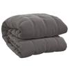 VidaXL Weighted Blanket Grey 155x220 Cm 7 Kg Fabric 350776