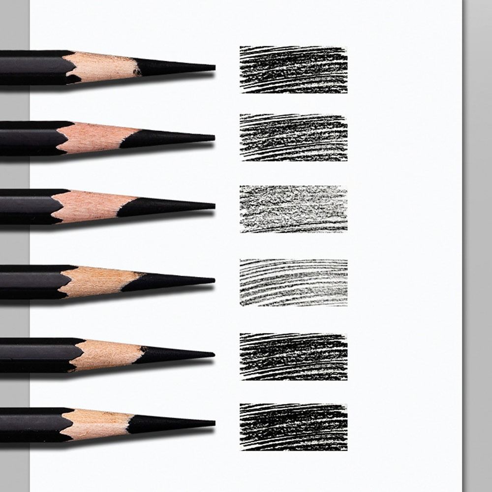 Рисование Живопись Эскизный Карандаш Графит Смешанный Набор Рисовальных Карандашей Угольные Карандаши Детали Обработка