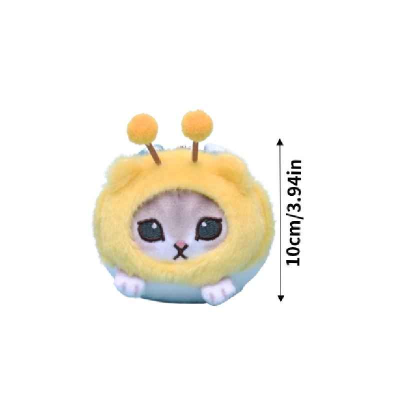 Милый мультяшный кот в костюме шмеля, плюшевая игрушка для молодых взрослых 15-35 лет