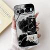 Fashion Painting Phone Case For Google Pixel 9 Pro 9A Black Silicone Soft Cover For Google Pixel9 9A 9Pro Cases Bumpers