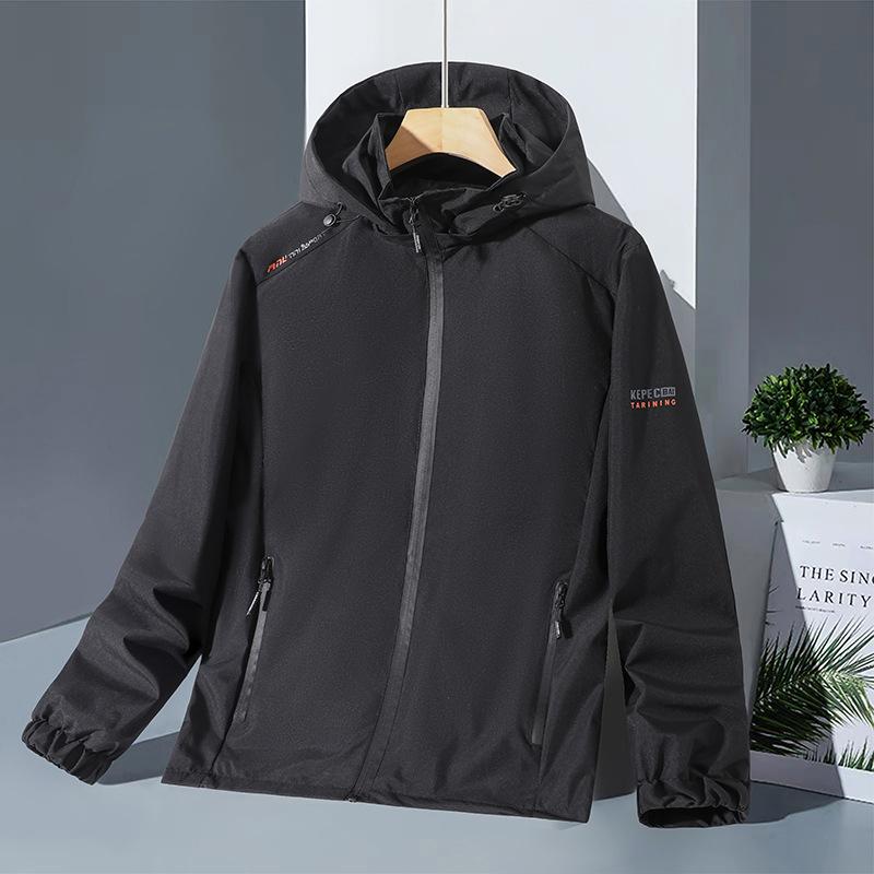 Новая весенняя куртка Мужская куртка Модная тонкая бархатная Молодежная с капюшоном Мужской худи