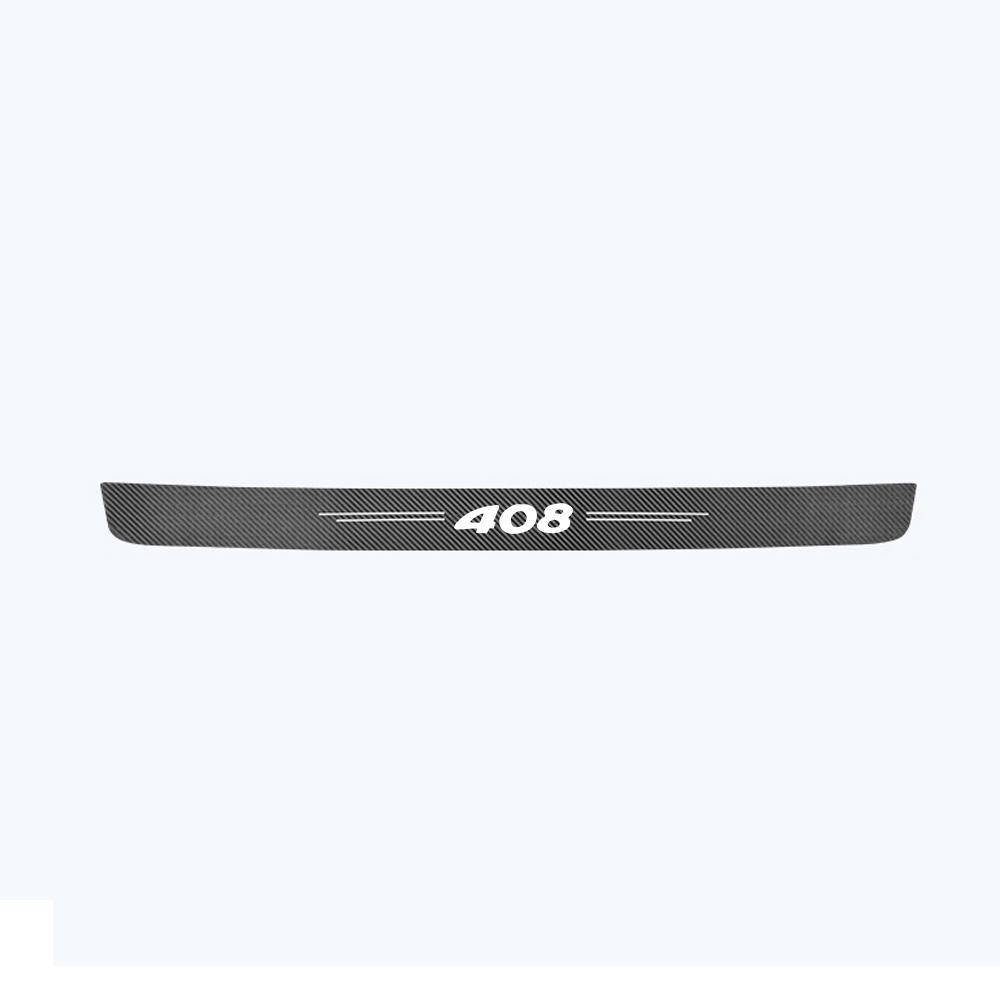 1 шт. автомобильный бампер из углеродного волокна, защита от царапин, наклейка для Peugeot 206 307 308 408 407 508 2008 5008 107