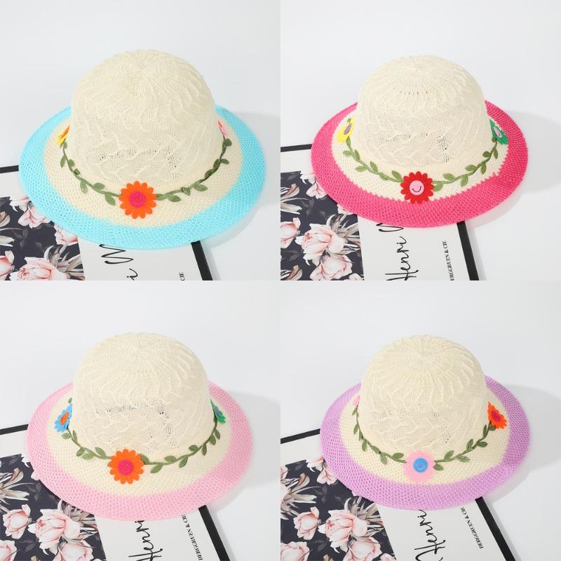 Торговая точка в живописном месте, летние детские шляпы, детские соломенные шляпы для защиты от солнца, детские солнцезащитные шляпы, летние прохладные шляпы, детские шляпы