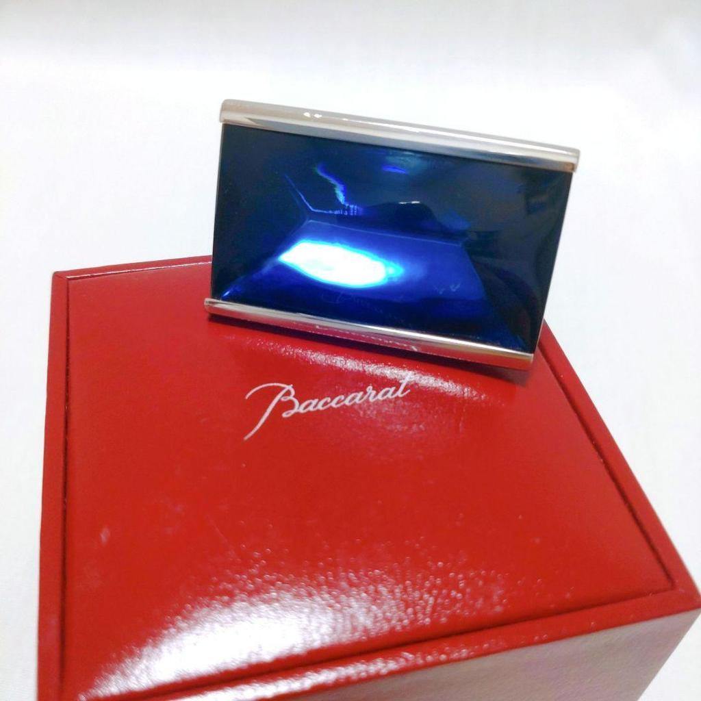 Used Baccarat Insomnight Ring Blue No. 13 Silver Mordre