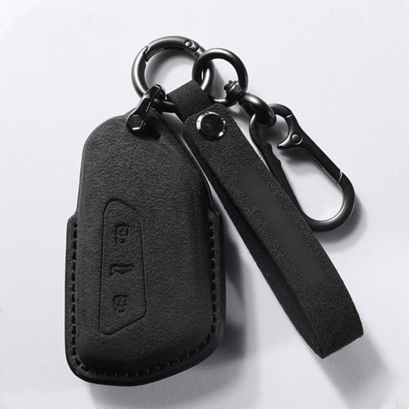 Кожаный чехол для автомобильного ключа для Vw Volkswagen Golf 8 Mk8 Id.3 Id.4 Cupra Skoda Octavia A8 Seat Leon Formentor Tarraco