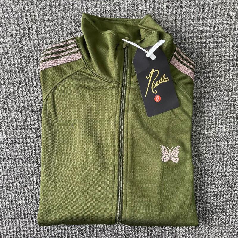Mens Velvet Sporty Embroidered Butterfly Jacket Casual Hooded Zip-Up Outerwear Youth Streetwear