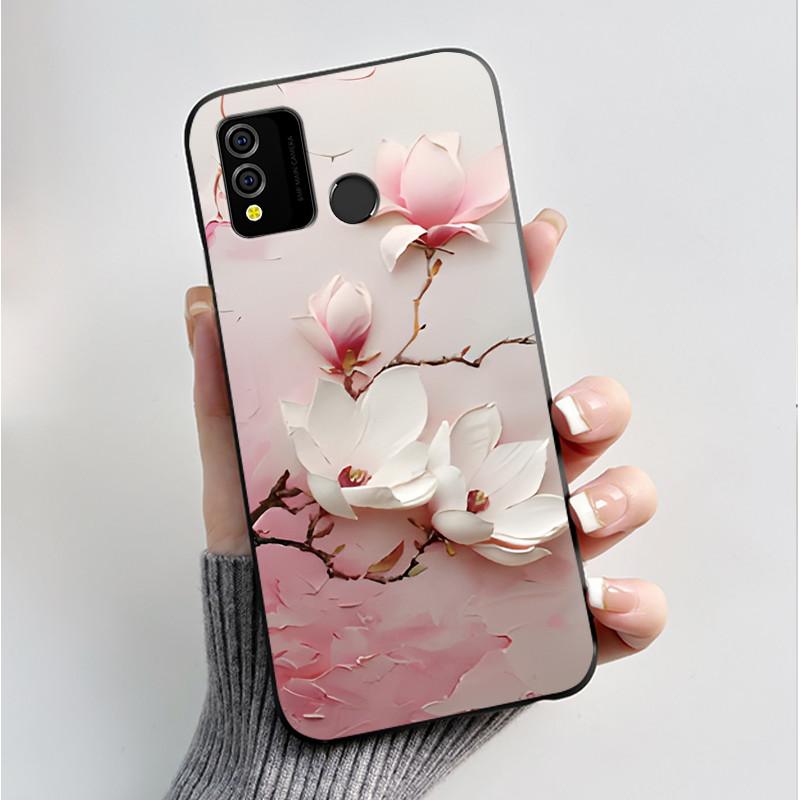 For BLU J9L Case Luxury Fashion Butterfly Flowers Jelly Black Soft TPU Silicone Back Cover For BLU J9L J 9L Phone Casing