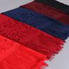 Summer Long Gauze Shawl Scarf Cover Solid Color Lace Hollow Fringed Silk Scarf Women
