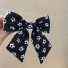 Gift Colorful Football Pattern Bow Hair Clip Elastic Fashion Fashion Hair Accessories Cute Soft Fabric Ribbon Hair Rope Game Day