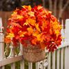 29cm Artificial Maple Leaves Branches Fake Fall Leaves Picks With Stems Plants Table Centerpiece Thanksgiving Artificial Flowers