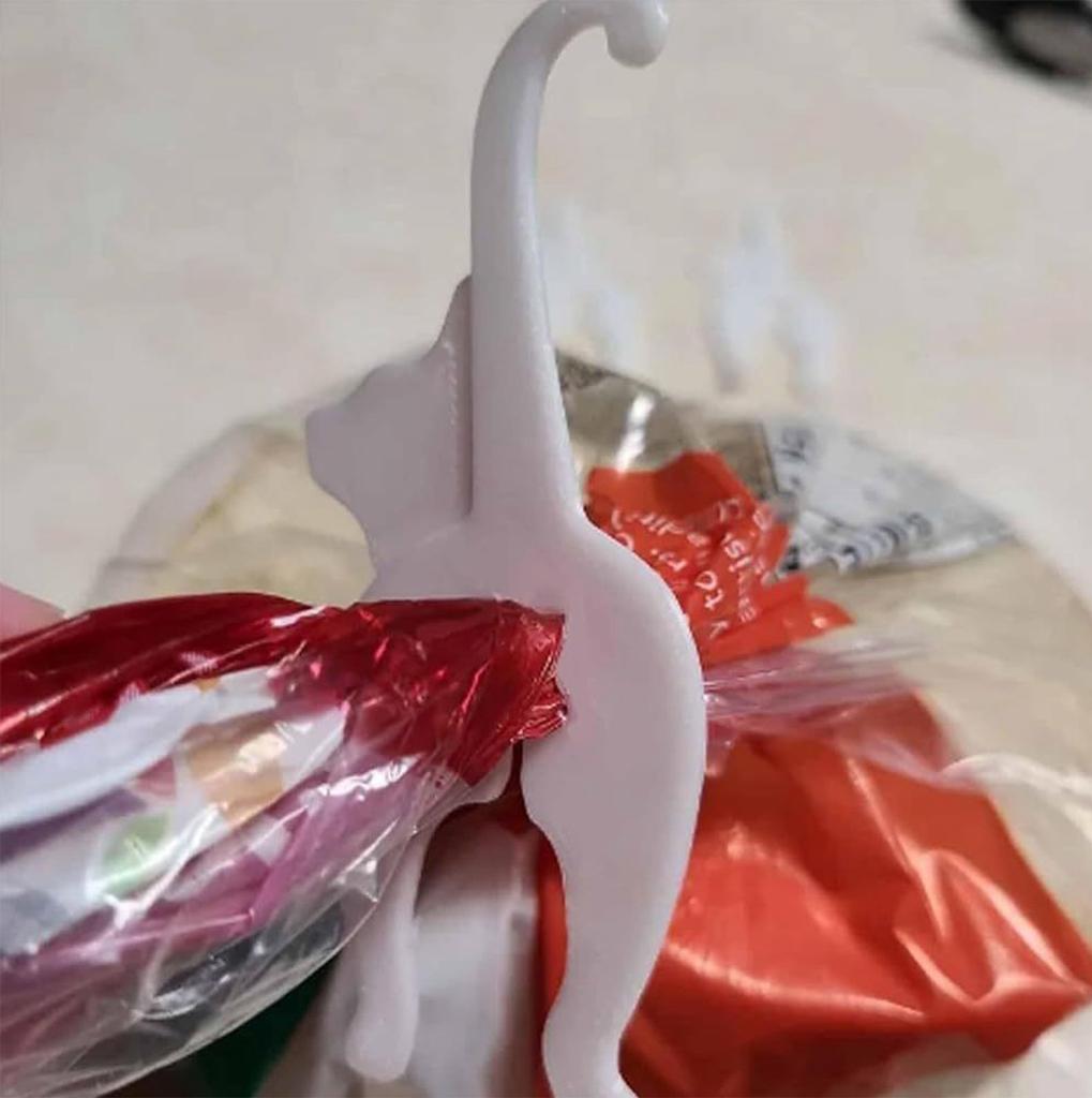 Зажим для хлеба в виде кошачьей попы, Многоразовая завязка для пакета с хлебом, Милые аксессуары с животными, Сохраняют вашу еду свежей.