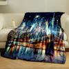 Statue of Liberty Night Skyline print blanket soft and cozy perfect for the living room bed sofa or a nap,gift