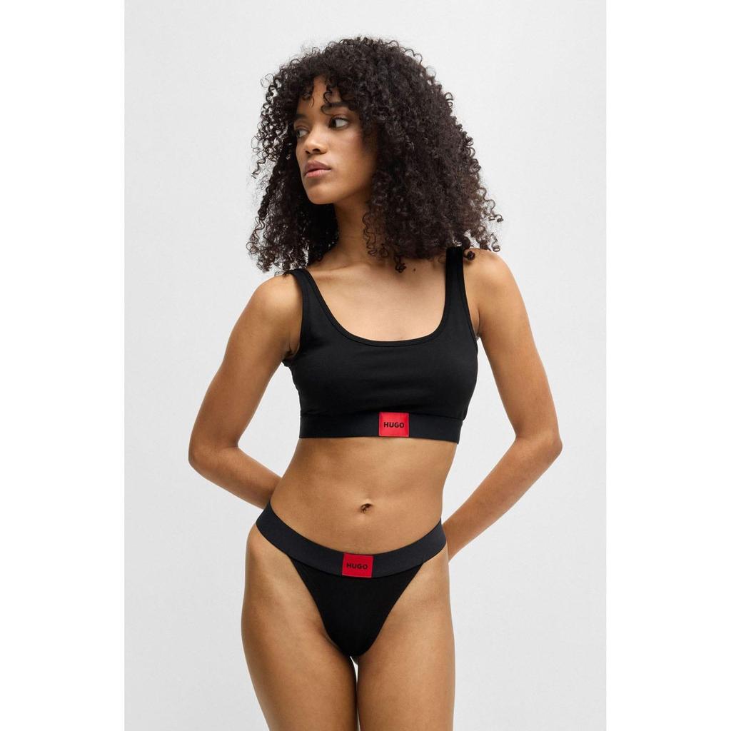 Hugo Womens/Ladies Red Label Logo Bralette