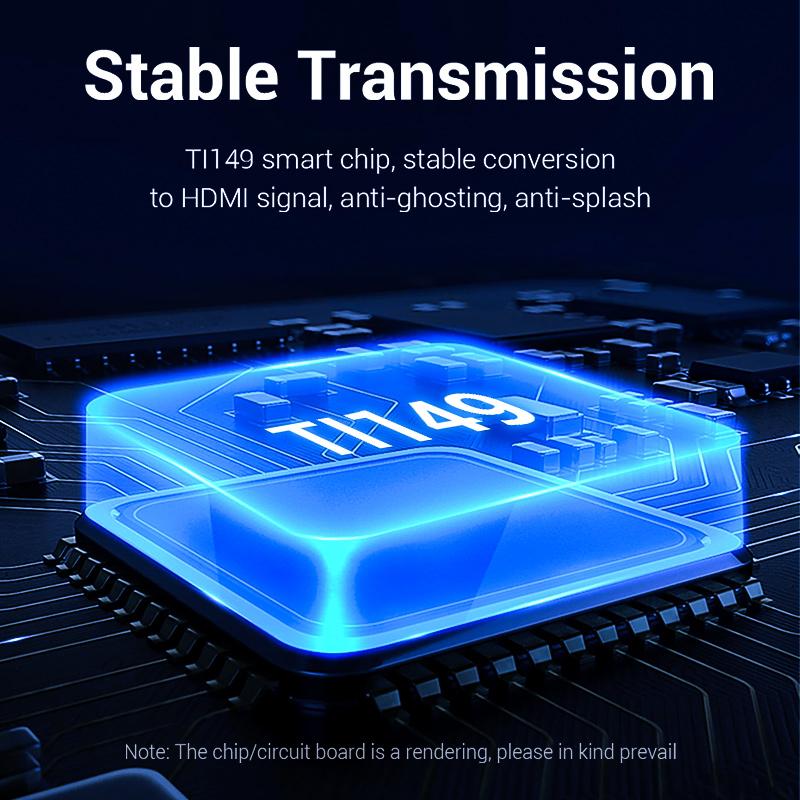 Кабель Vention DisplayPort-HDMI, кабель 4K DP-HDMI, 1080P, 60 Гц, порт дисплея HDMI для ПК, ноутбука, HDTV-проектор, кабель DP-HDMI