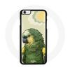 Case - Amazon - Iphone 4 - Soft - Green - Parrots