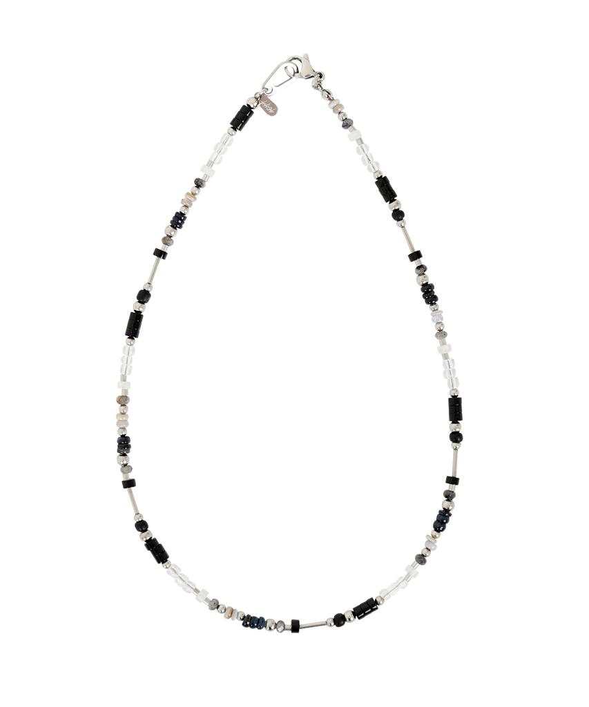 Многорядное ожерелье Acha Lapis _ Черное
