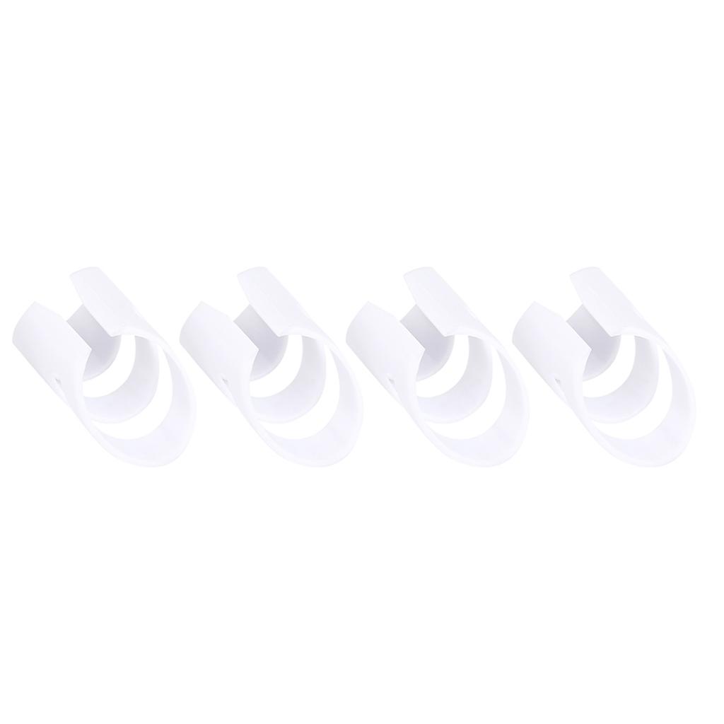 4Pcs Plastic DIY Finger Picks Protector Accessory for Guitar Bass Ukulele Mandolin