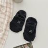 Summer Bow Embroidered Boat Socks Solid Color Thin Non-Slip Invisible Socks Light Mouth Socks Wind Wear