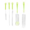 Bottle Brush Set Food Grade Long Handle 5 Types Water Bottle Cleaner for Wine Sports Bottles