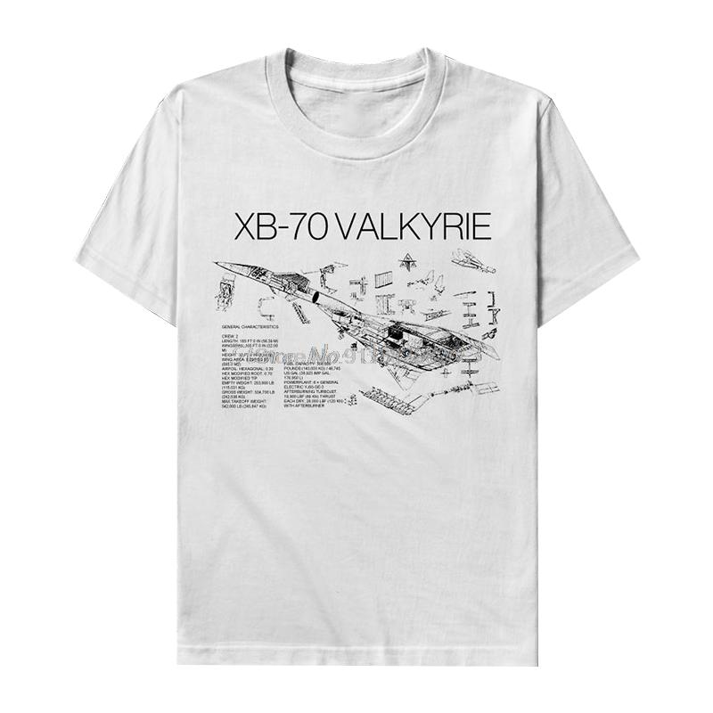 USAF XB70 Valkyrie Strategic Bomber Printed Mens TShirt Summer Cotton Short Sleeve Unisex T Shirt Oversized Streetwear Tees
