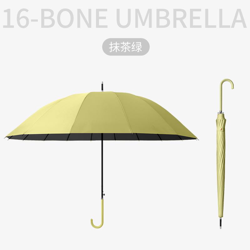 Зонт 16 костей зонт с длинной ручкой, литературный маленький свежий прямой зонт с рисунком