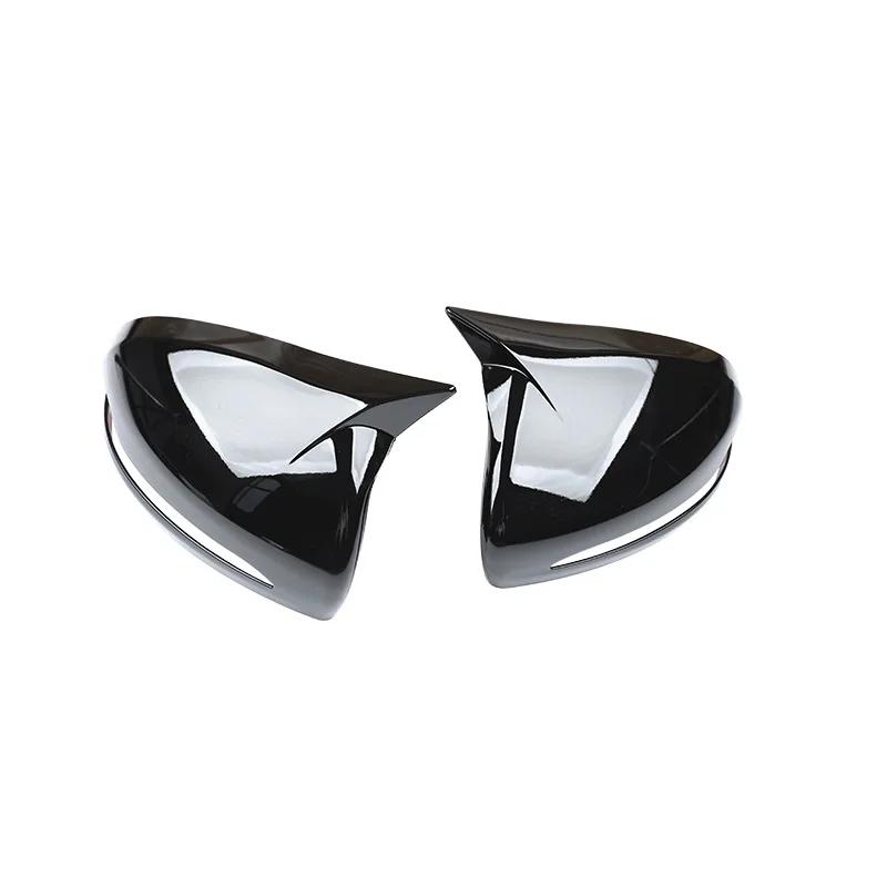 2PCS For LHD Benz E GLC S C Class W205 W213 X253 W222 W238 Car Rearview Door Side Mirror Cover Wing Cap Exterior Shell Trim ABS