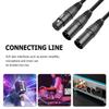 50cm 3Pin XLR Female To Dual XLR Male Y-Splitter Cable 3Pin XLR Splitter Female To 2 Male Cable Microphone Cable