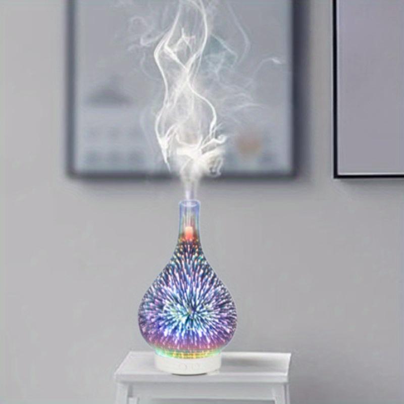 3D Стеклянный диффузор эфирного масла Ультразвуковой диффузор для ароматерапии Холодный увлажнитель тумана