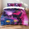 D-Охотники на демонов Тематический K-pop Постельный комплект Красочный принт Полиэстер Простыня Пододеяльник Детский подарок Домашний текстиль