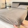 2025 Кроличий бархат Утолщенный Осенне-зимний Набор простыней на резинке или Только 1 шт. Простыни на резинке Теплая Простыня Квин Наматрасник Кинг-сайз