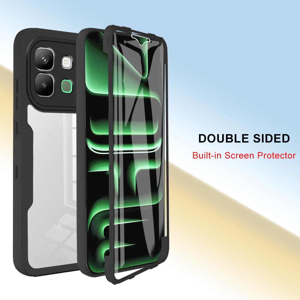 Чехол для Infinix Note Edge 5G с защитой всего корпуса, противоударный, защитная крышка, защитное стекло, Fundas Coque