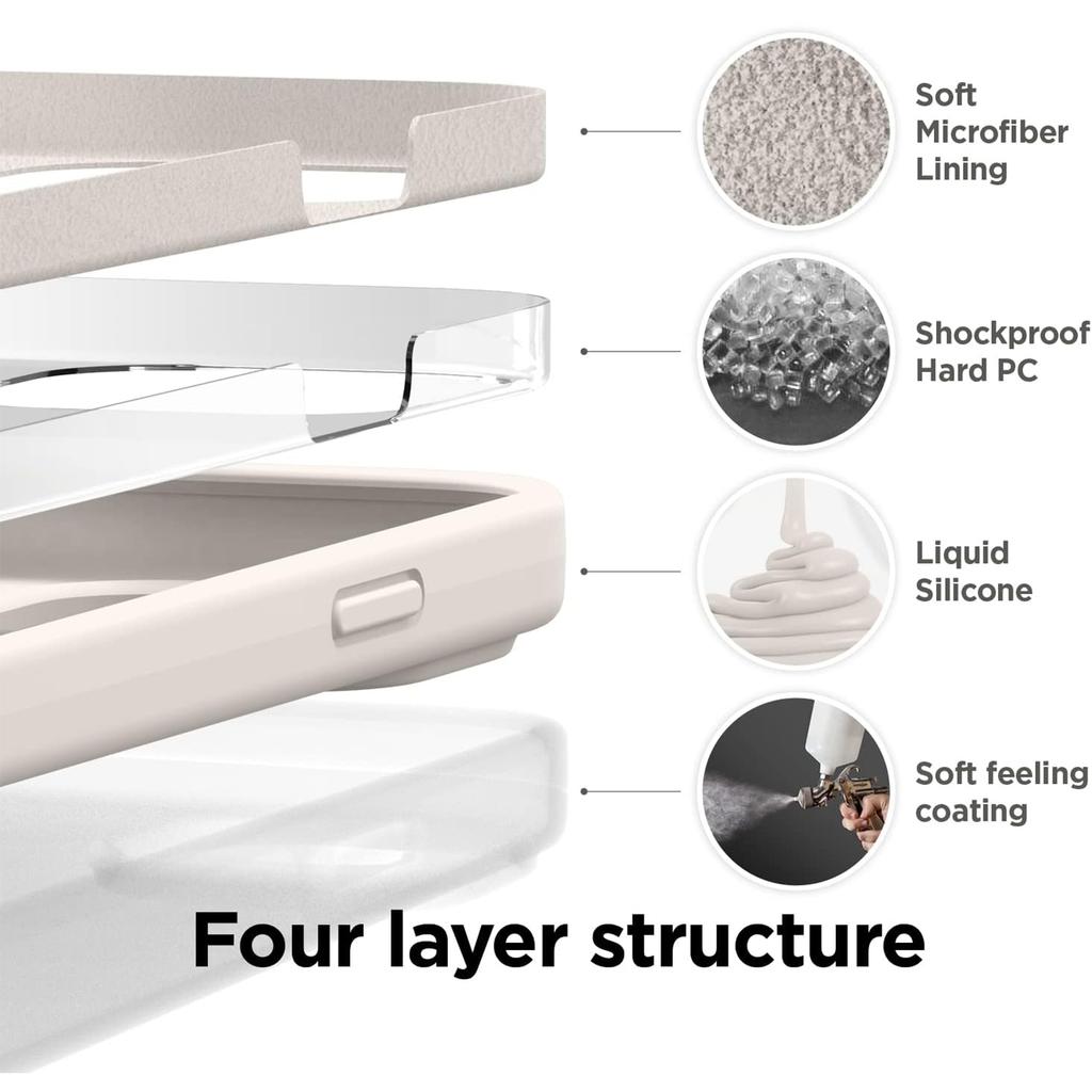 KALEBOL KLB-YTGJ001 For iPhone 14 Pro Case Solid Color Liquid Silicone+PC Phone Cover