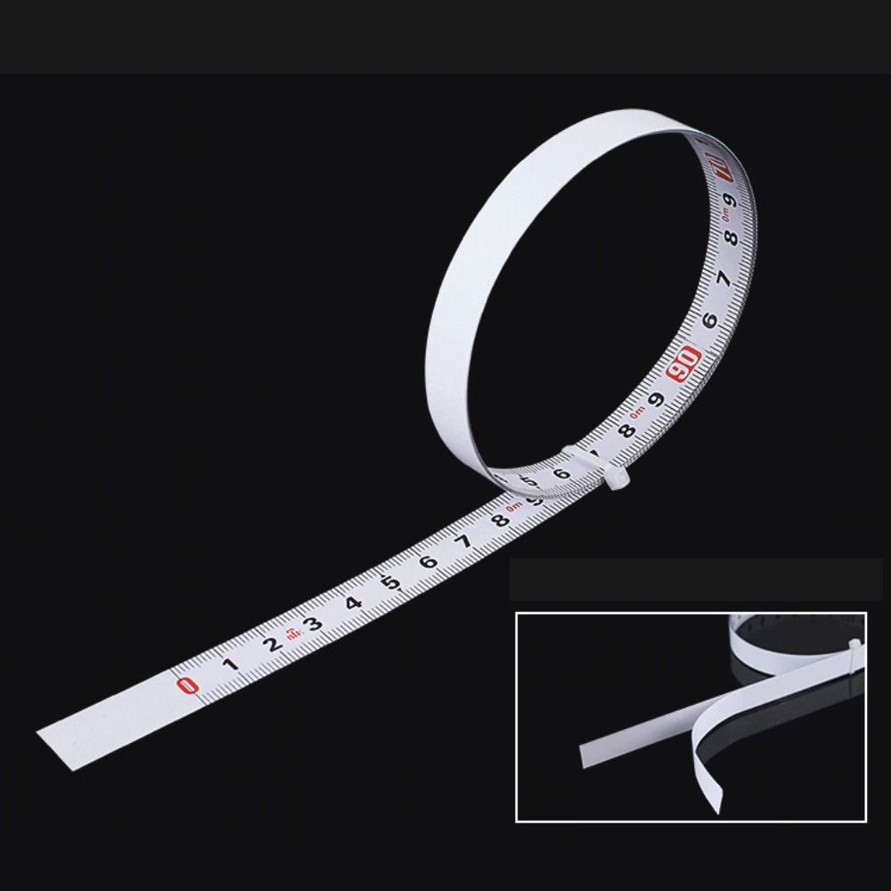 Металлическая рулетка из нержавеющей стали Самоклеящаяся линейка для верстака Миторный паз