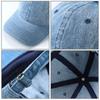 Hip Hop Sun Hat Solid Color Peaked Hat Casual Denim Baseball Cap  Girl
