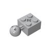 MOC 10 ШТ 57909 Модифицированный 2x2 С Шаровым шарниром Строительные Блоки Комплект Отверстие для Оси Кирпичики Образовательный Частичный Пазл Игрушка Подарки для Детей