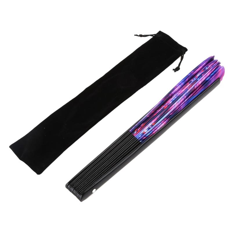 Флуоресцентный складной веер, красочные ручные веера для женщин, мужчин, вечеринок, клубных представлений, танцевальных вееров, свадебных украшений для дома X3UC