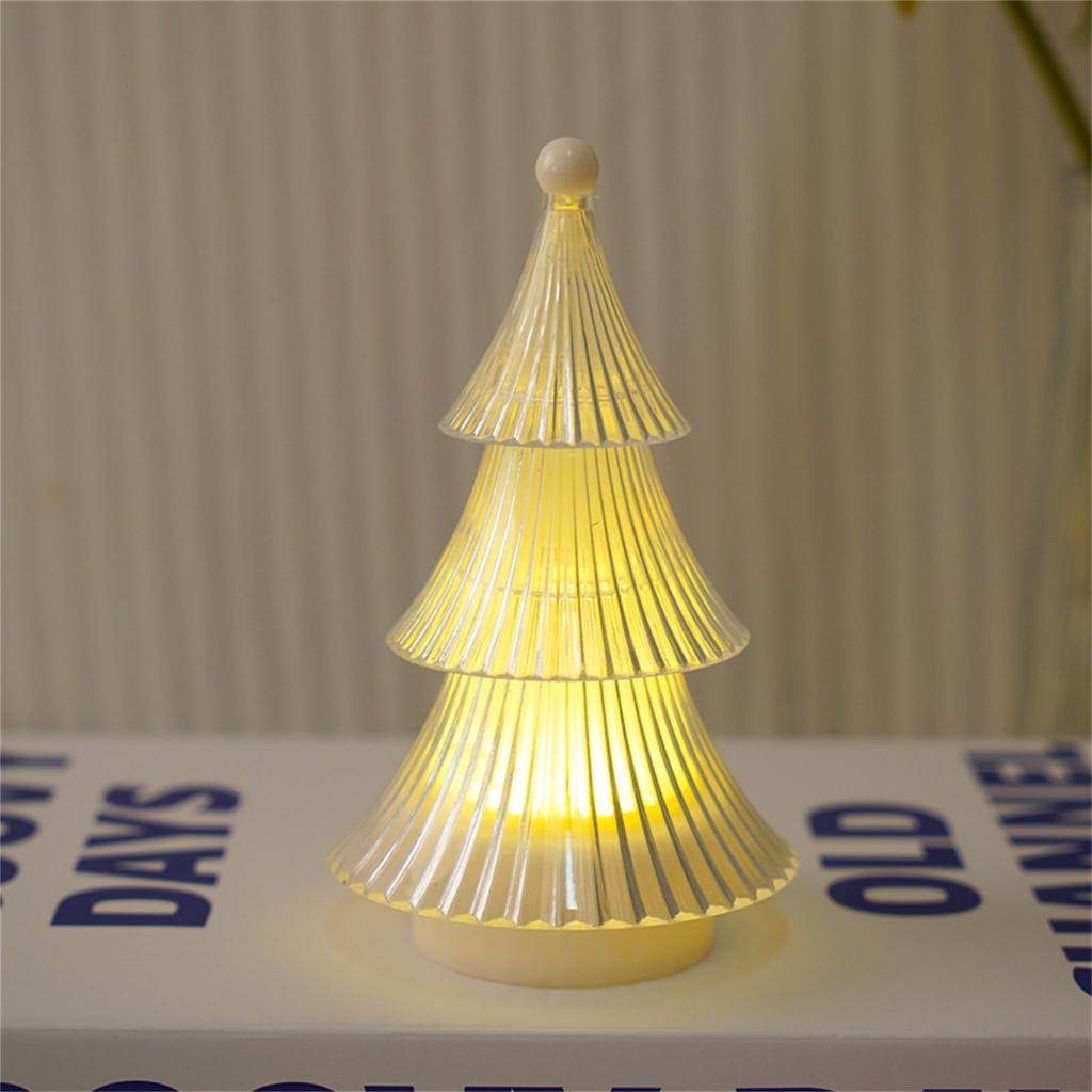 Хрустальная рождественская елка, свеча, лампа, настольное украшение, атмосфера, маленький ночник, украшение, атмосфера, свет, рождественское украшение