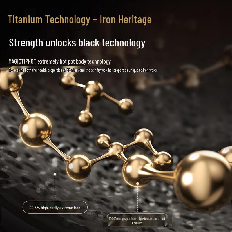 ASD Magic Titanium Iron Non-Coated Wok