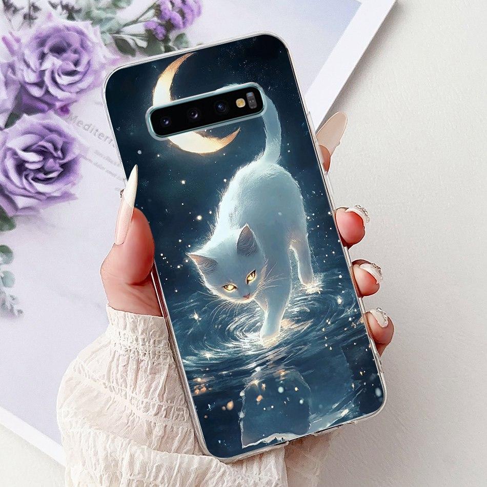 Для Samsung Galaxy S10+ S10 S10e Элегантный Цветочный Бабочка Чехол для Телефона Для Samsung S10e S10 Plus S 10 4G Мягкий Силиконовый TPU Чехлы