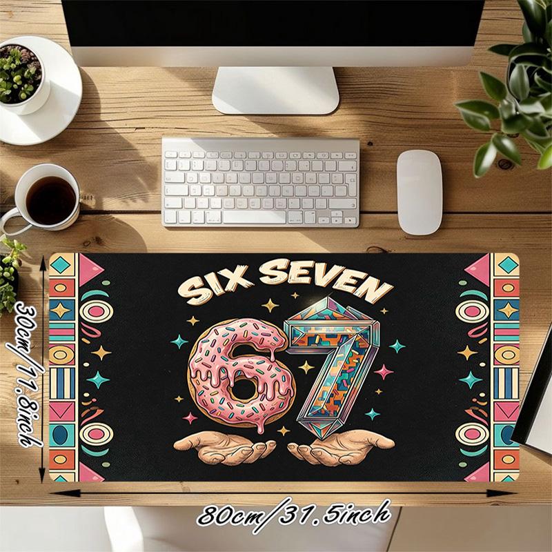 Six Seven Xl Gaming Mouse Pad Nonslip Rubber Base Stitched Edge Waterproof Desk Mat For Pc Laptop Gamer Office Computer Accessories C927571