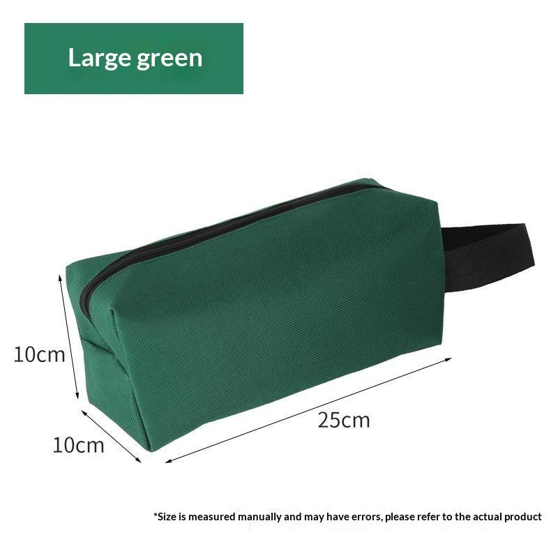 Multi-functional Hand Tool Bag Waterproof Thick Canvas Organizer for Screwdriver Wrench Fits Outdoor Camping Repair Work