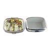 Divided Metal Butterfly Pill Boxes Square Pill Boxes Portable Organizer Medicine Case Splitters Pill Candy Jewelry Case Box