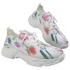 Print Knitted Sports Shoes Women Breathable Non Slip Running Sneakers Woman Platform Zapatillas De Mujer 2024 Chaussure Femme