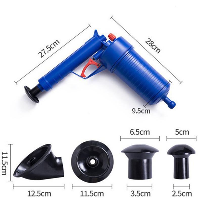 Toilet Plunger, High-Pressure Air Drain Blaster with Real-Time Barometer Powerful Drain Snake Sink Plunger Plumbing Tools