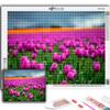 5D Diamond Painting Tulips Mosaic DIY Diamond Embroidery Rhinestone Home Decoration