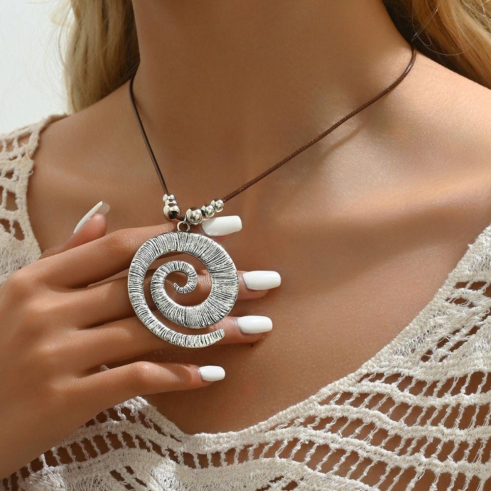 Bohemian Style Starfish Necklace Pendant Beach Choker Vacation Conch Clavicle Chain Girls