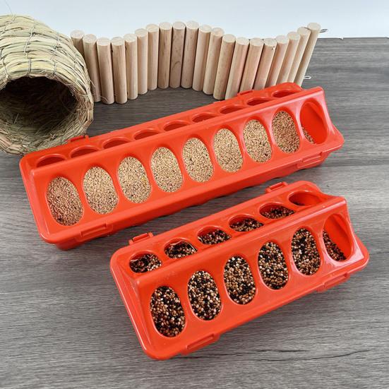 Пластиковая откидная кормушка для кур, небольшой поддон для кормления птицы с отверстиями, поилка для утят, перепелов, кормушка без отходов для птиц, голубей, кур