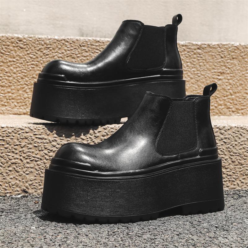 British Retro Tooling Martin Boots Thick-Soled Hate Sky High, Light And Comfortable Versatile Short Boots Sleeve 16899-J