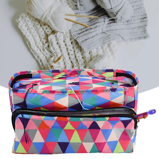 Вязаная сумка большой емкости, прямоугольная ткань Оксфорд 600D, органайзер для вязания, который не запутывается, для спальни